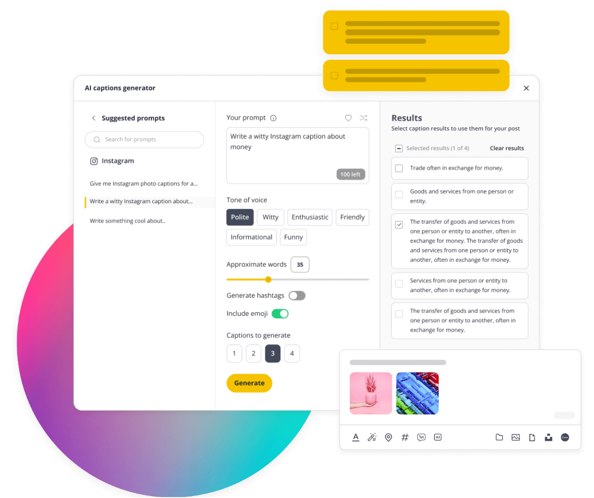 Try SocialBee and start growing on social media.